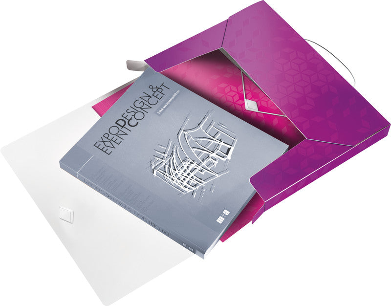 Leitz Aktenordner WOW – Violett, Kunststoff