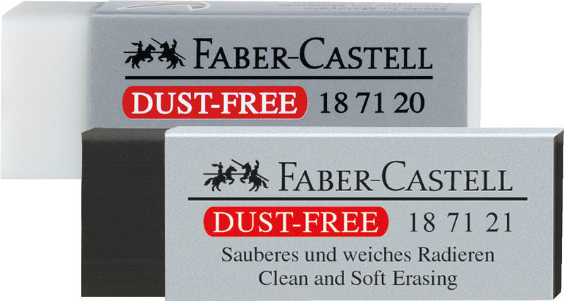 Faber-Castell Radierer – für Bleistifte und Farbstifte – 65 × 10 × 25 mm – Kunststoff – transparent