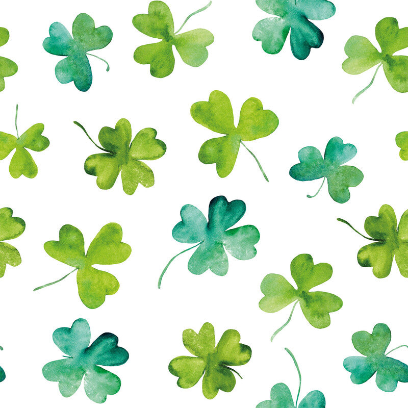Fasana Servietten Good Luck Shamrocks – 33 × 33 cm – 3-lagig, Tissue – 20 Stk., FSC
