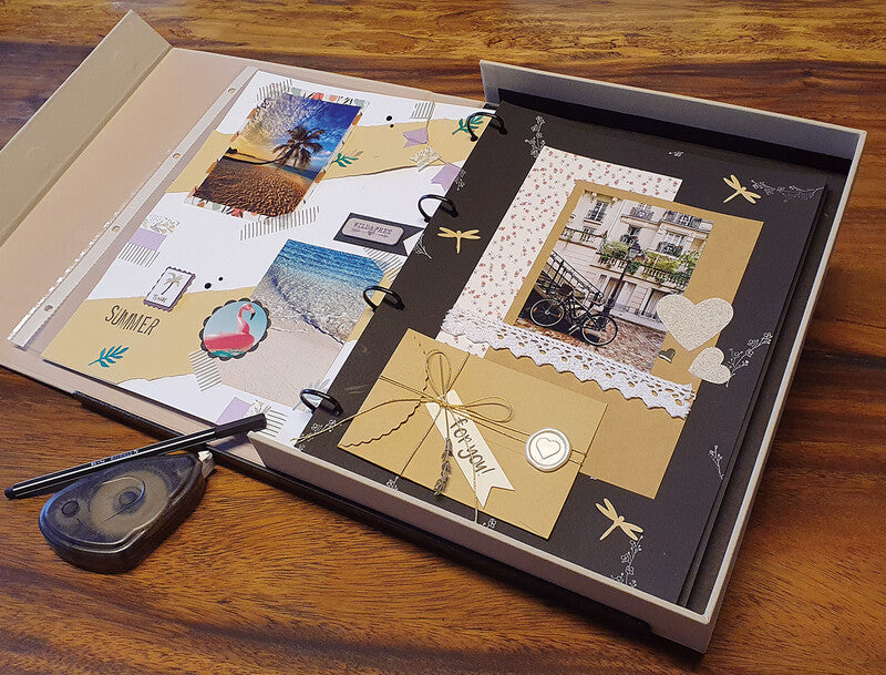 Eibert Fotoalbum – für 230 × 297 mm, schwarz, Papier