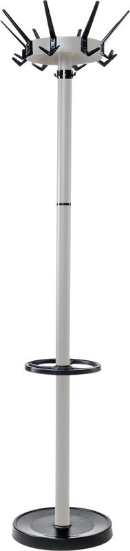 MAUL Garderobenständer (mit Schirmhalter) – Stahl – Silber – 1'725 mm
