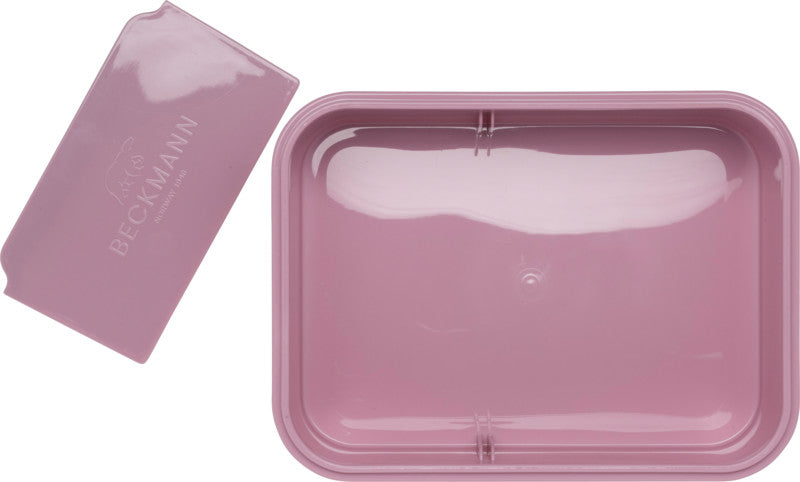 Beckmann Lunchbox – 1,7 l – auslaufsicher, mit Innenteiler – PP – pink – 18 × 14 × 7 cm