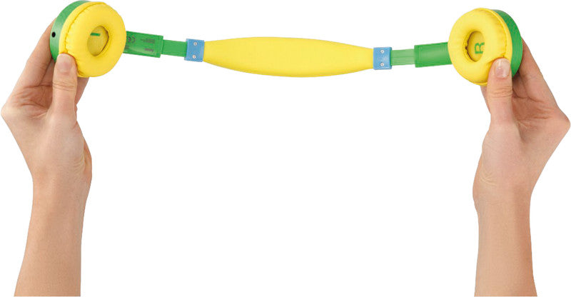 Hama Kids Guard – On-Ear Headset – 3,5 mm – Lautstärkebegrenzung 85 dB, abnehmbares Kabel – Gelb/Grün