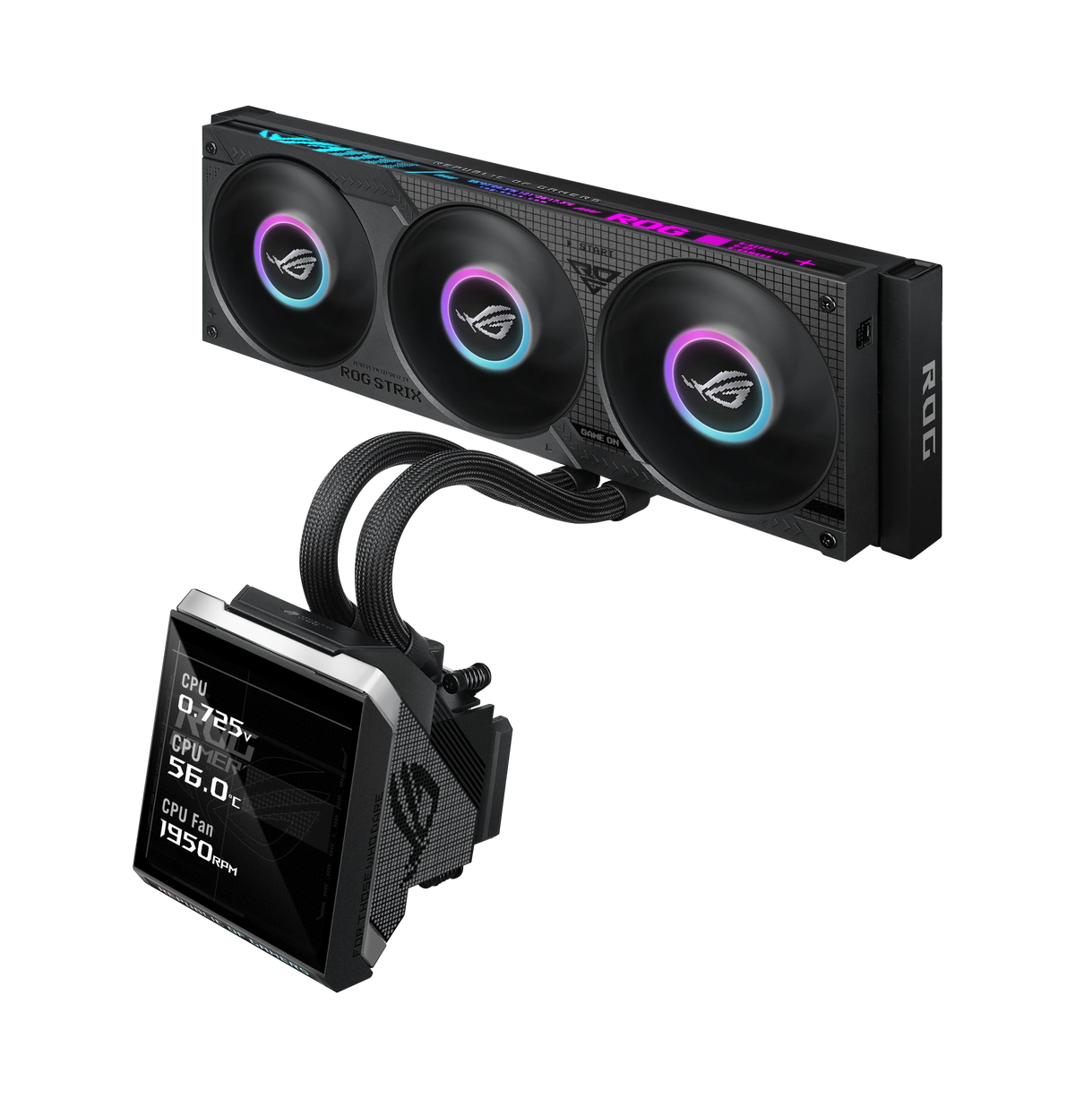 ASUS ROG STRIX SLC IV 360 – Montagehalterung – für Sockel AM4, AM5, LGA 1700 und andere, Schwarz