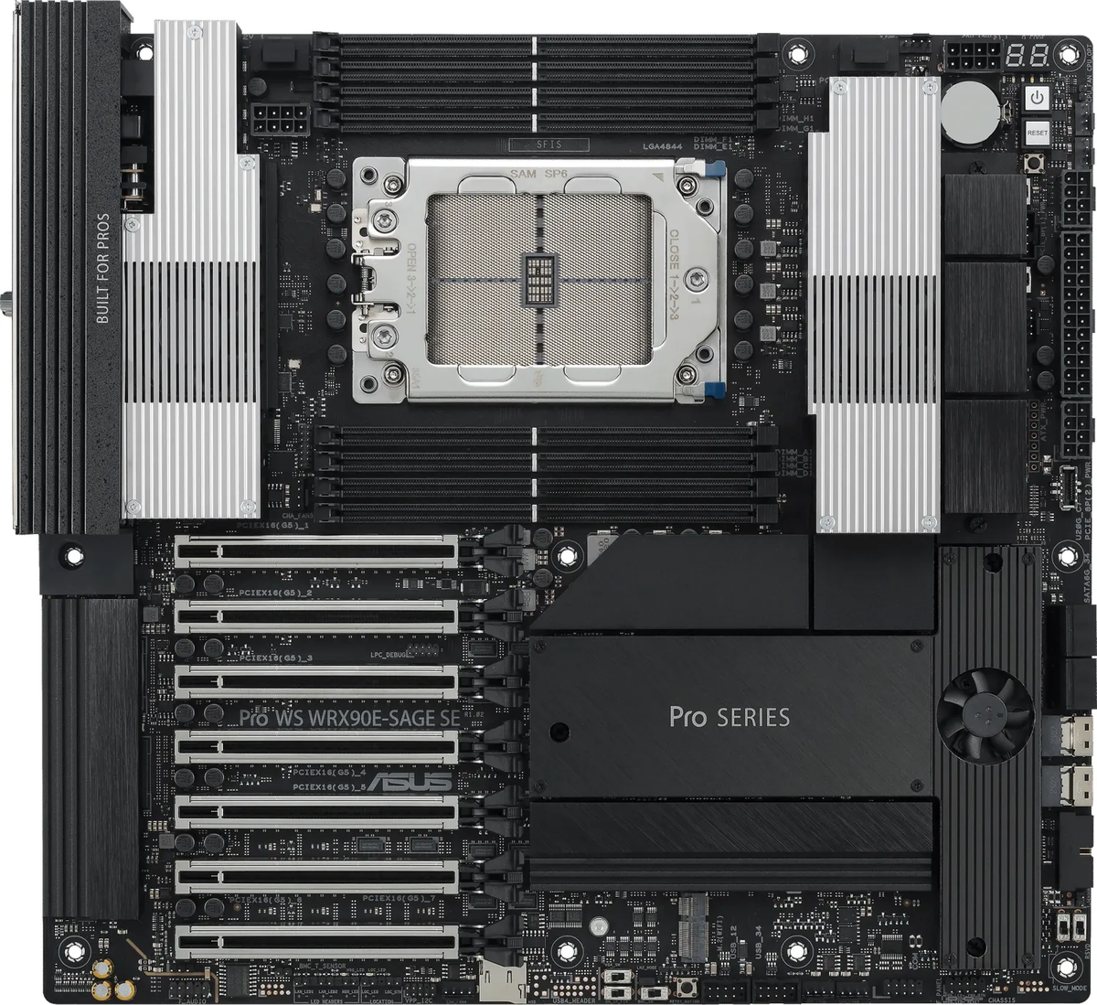 ASUS PRO WS WRX90E-SAGE SE – Mainboard – sTR5, AMD WRX90, EEB, DDR5