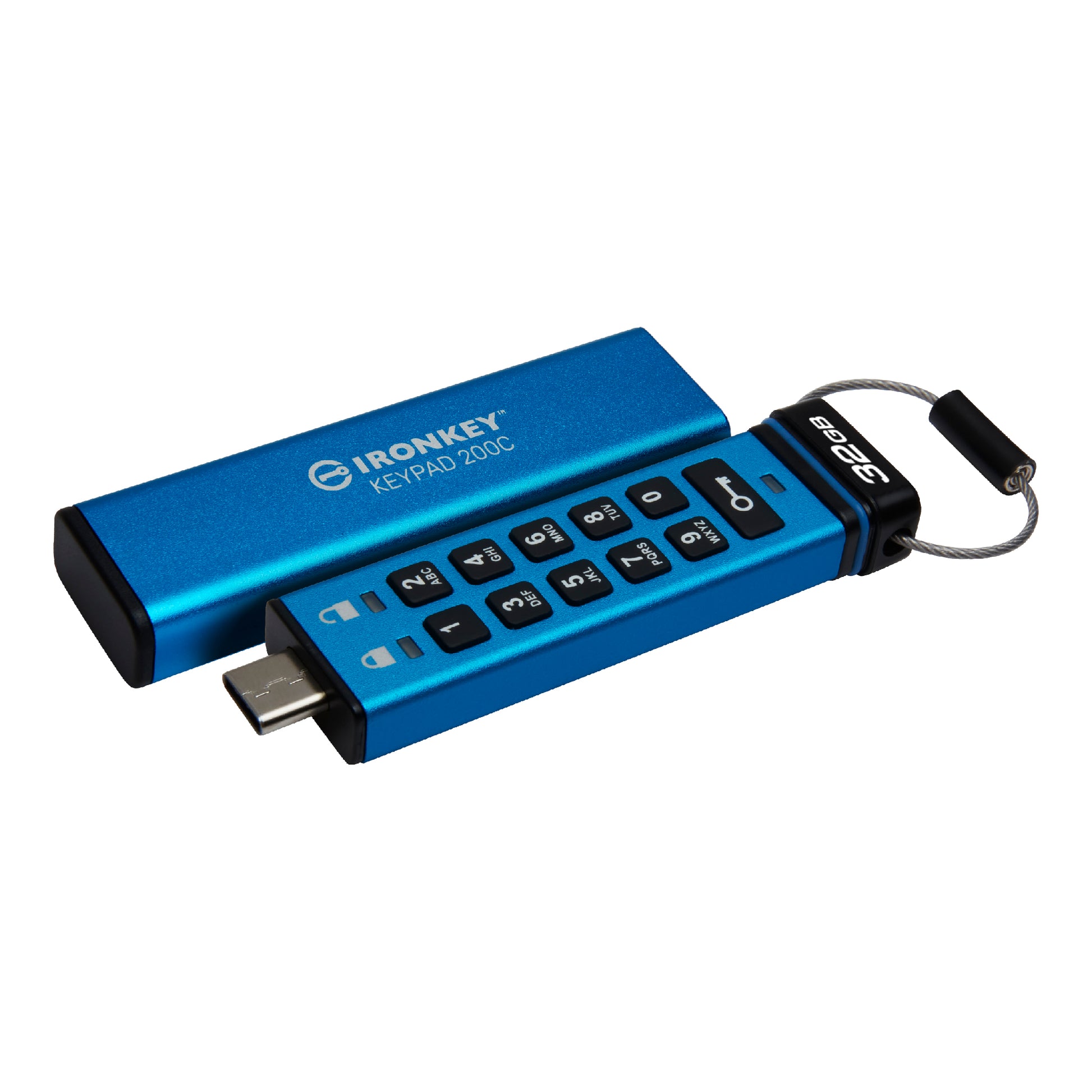 Kingston Technology Kingston IronKey Keypad 200C USB-Stick – 32 GB, USB-C, FIPS 140-3 Level 3 (Ausstehend); AES-256