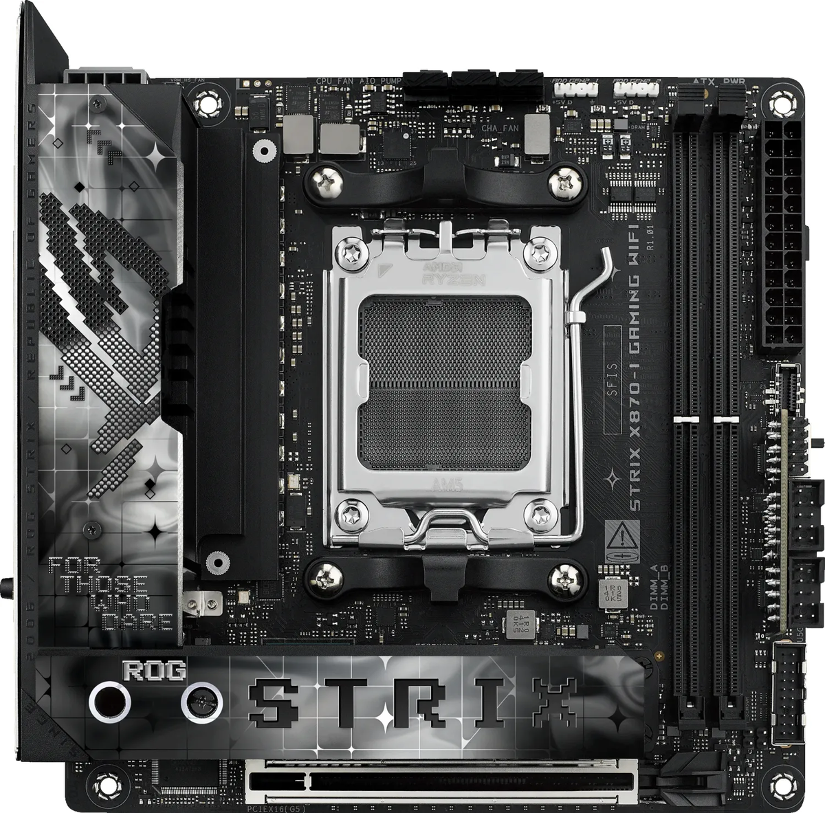 ASUS ROG STRIX X870-I GAMING – Mainboard – Sockel AM5, AMD X870, mini-ITX, DDR5