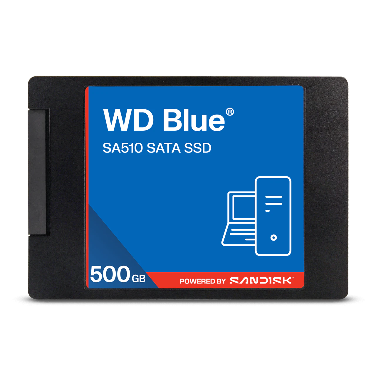 SanDisk SA510 – 500 GB 2,5" SATA SSD, 560 MB/s lesen, 510 MB/s schreiben, 7 mm Bauhöhe