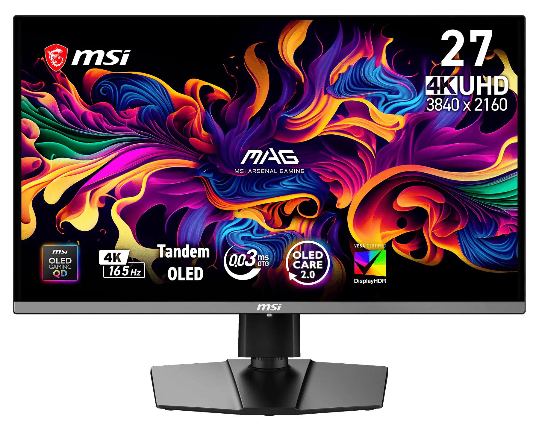 MSI MAG 272UPDE QD-OLED E16 – 26,5", 3840 × 2160 (4K), 165 Hz