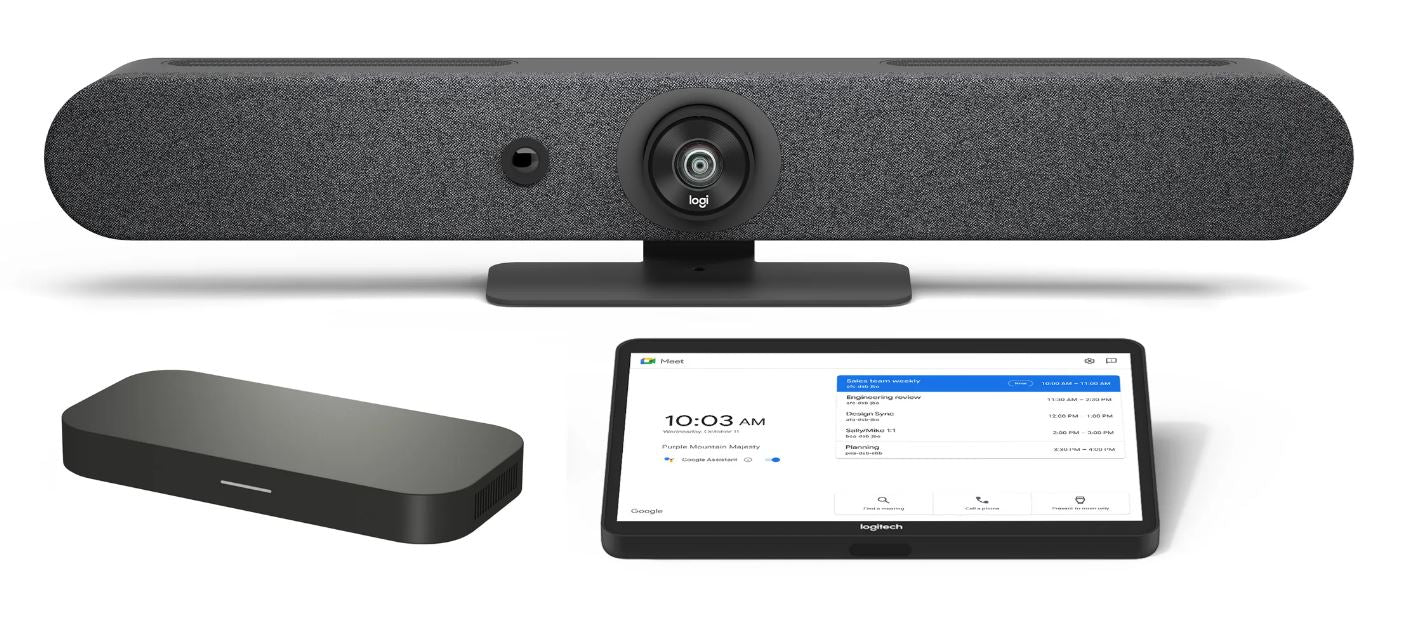 Logitech TAP + Rally Bar Mini – Konferenzraum-System – für Google Meet