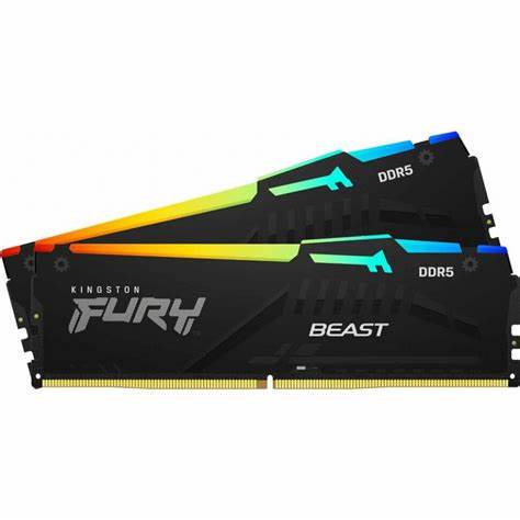 Kingston Technology Kingston FURY Beast – Arbeitsspeicher – 128 GB (2×64 GB), DDR5 5600 MT/s, CL36, 288-poliger DIMM, RGB