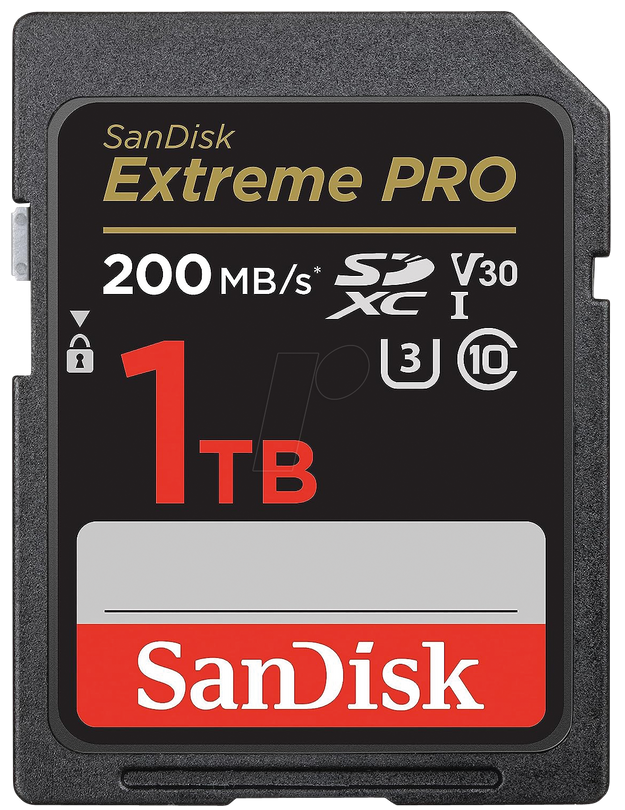 SanDisk Extreme PRO SDXC 1 TB – UHS-II, V90, 310/305 MB/s