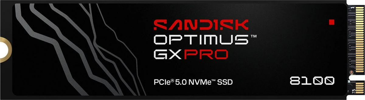 SanDisk Optimus GX PRO 8100 8 TB – M.2 2280, PCIe 5.0, NVMe