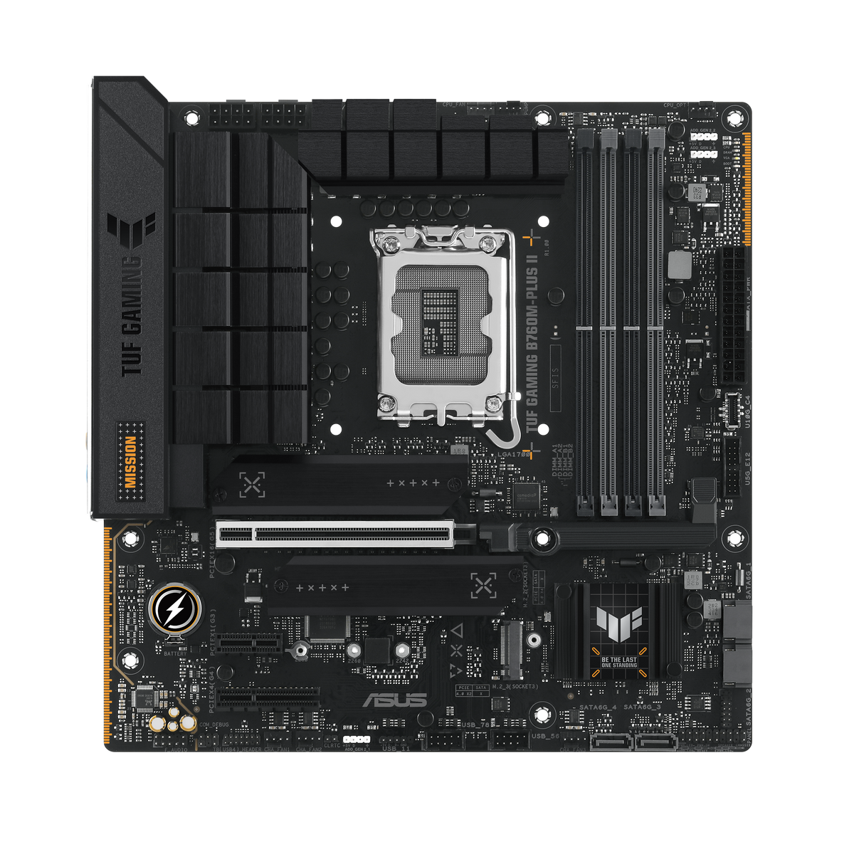 ASUS TUF GAMING B760M-PLUS II – Mainboard – LGA 1700, Intel B760, mATX, DDR5