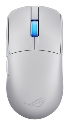 ASUS ROG Harpe II Ace – Gaming-Maus – Kabellos (Bluetooth/2,4 GHz), 42000 DPI, RGB-Beleuchtung, rechts, Weiss