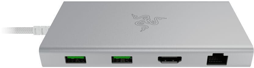 Razer Multiport-Adapter – USB-C, HDMI, 4× USB-A, 2× USB-C, 85 W PD, GbE, SD/microSD