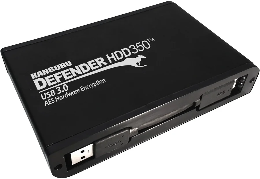 iStorage Kanguru Defende HDD350 – 5 TB HDD vorinstalliert – verschlüsselt, FIPS 140-2