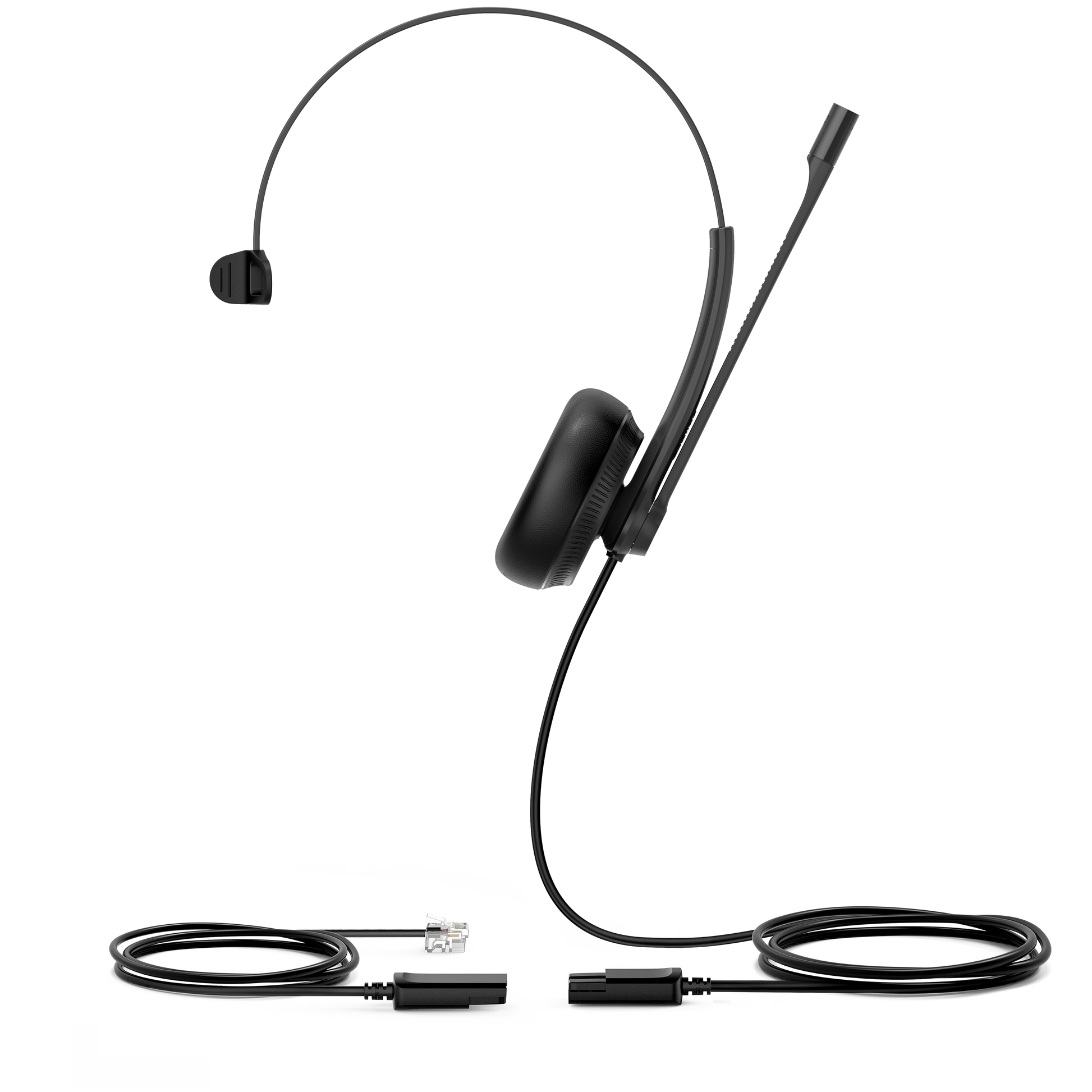 Yealink YHS34 Lite Office-Headset – On-Ear, Mono, Kabelgebunden, Schwarz