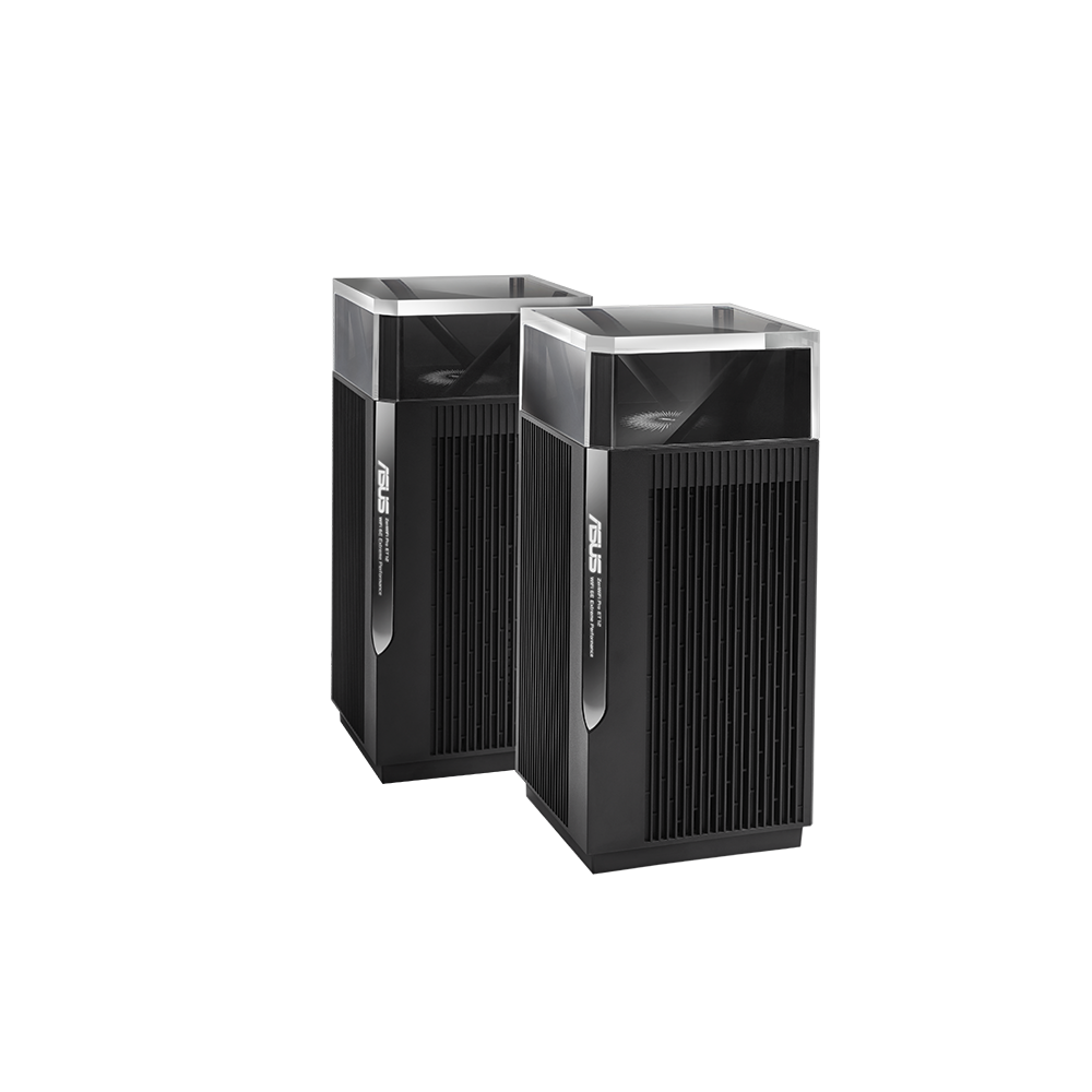 ASUS ZenWiFi Pro ET12 (2er Set) – WLAN-Router – Wi-Fi 6E Tri-Band (2,4/5/6 GHz), 10,8 Gbit/s
